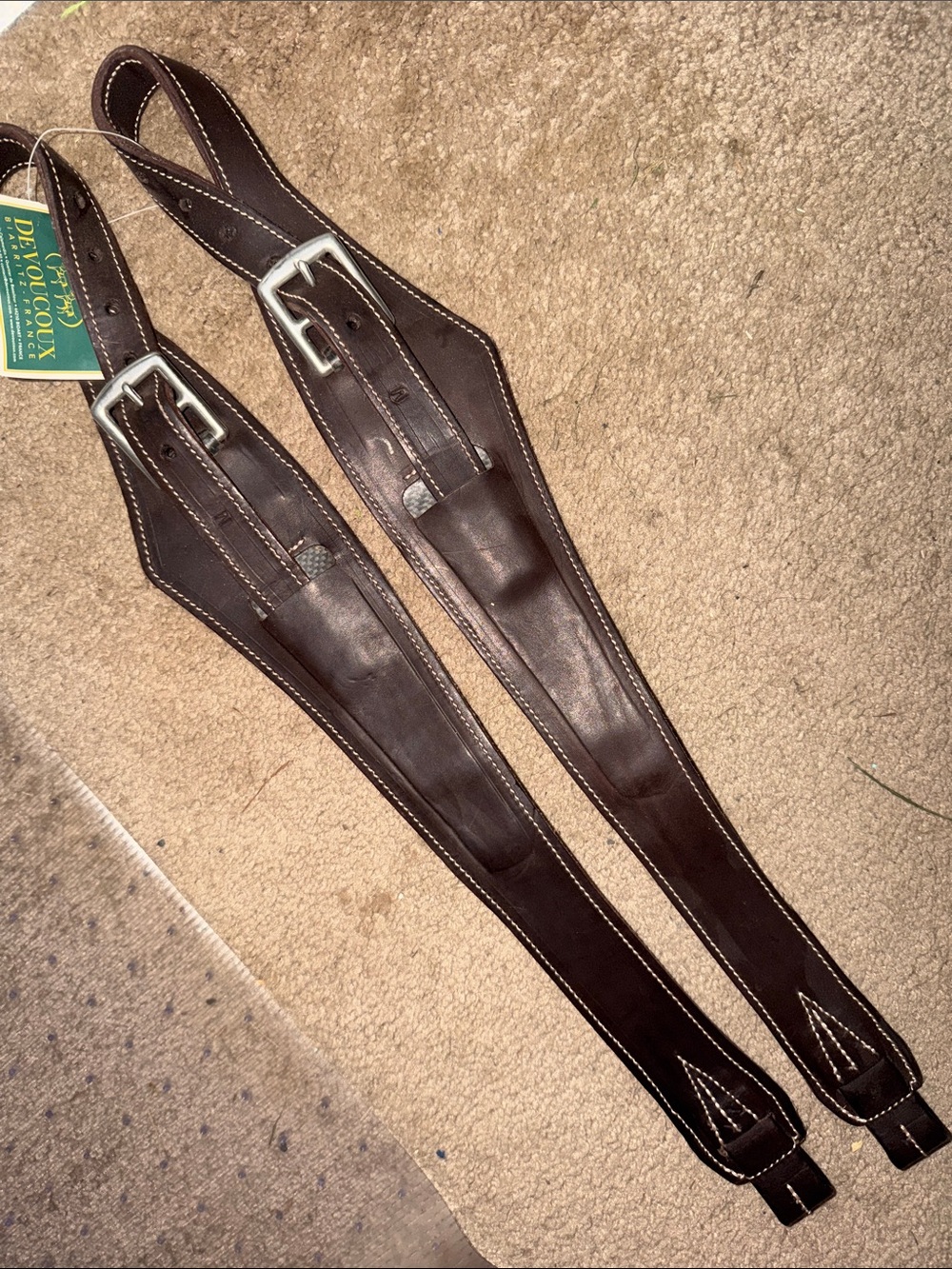 Devoucoux stirrup leathers